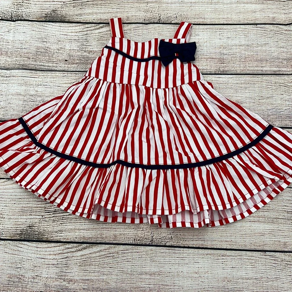 Gymboree Red, White, and Blue Dress Sz 0-3 Months